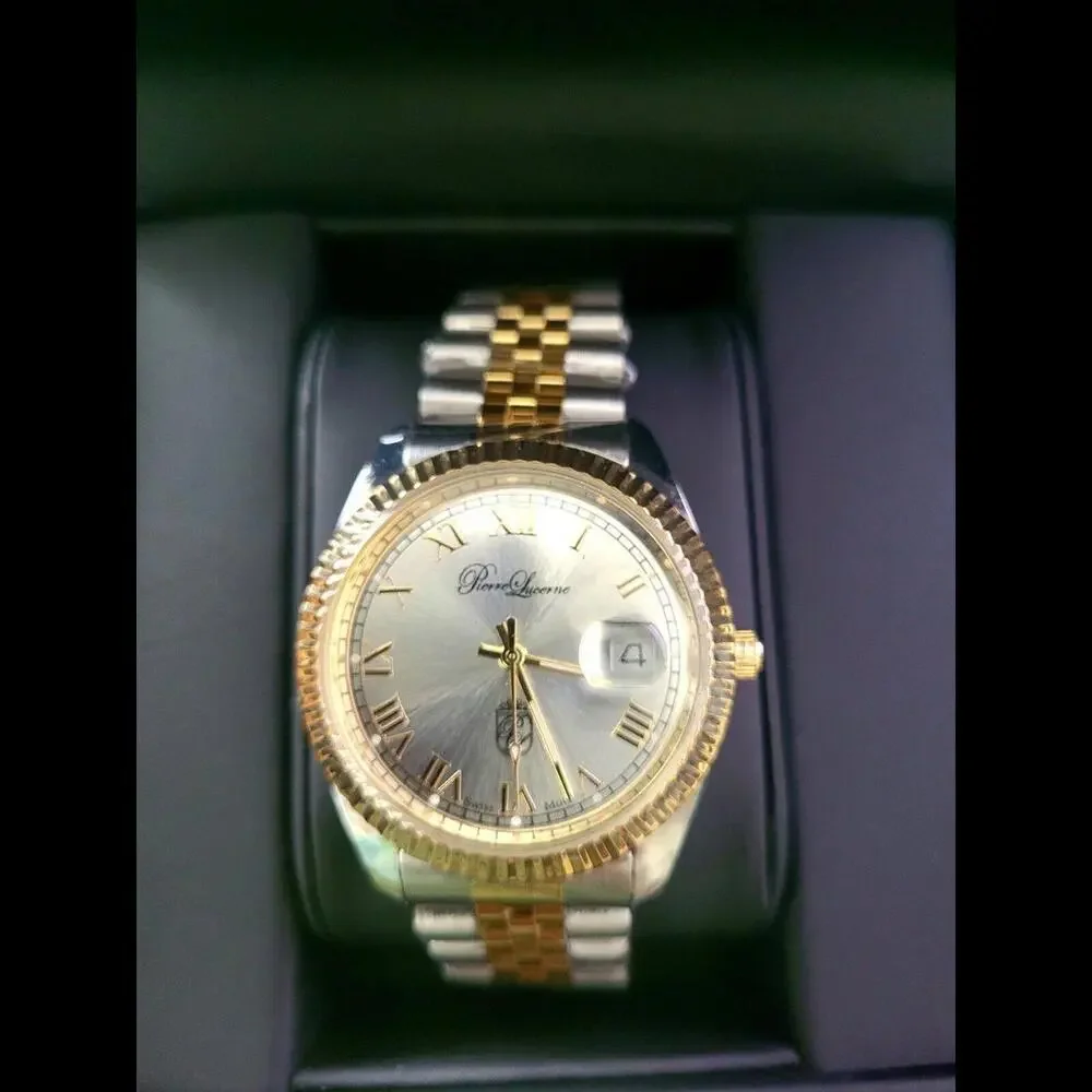 Pierre Lucerne Swiss President Date Just Men Executive Watch‎